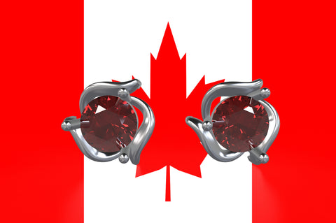Canadian-inspired-customized-jewelry-crane-beach-studs-ruby-14kt-white-gold-earrings