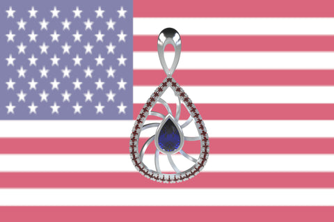 United-states-inspired-customized-jewelry-constitution-pendant-blue-sapphire-ruby-14kt-white-gold