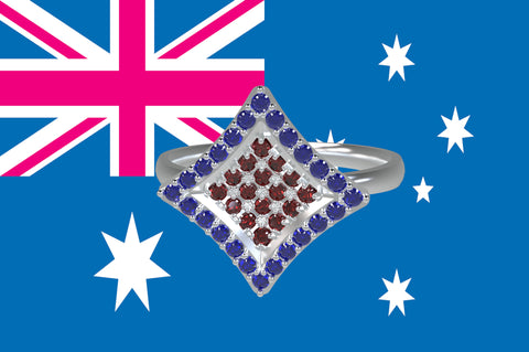 Australian-inspired-customized-jewelry-caldecott-ring-blue-sapphire-ruby-14kt-white-gold