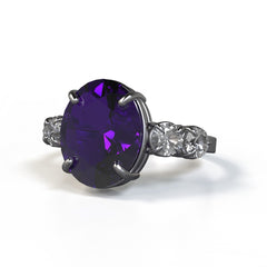 Neponset-Ring-Amethyst-White-Sapphire-Sterling-Silver-Ring-Customized-Engagement-Ring-JEWELv-Gift-Guide-Blog-Image