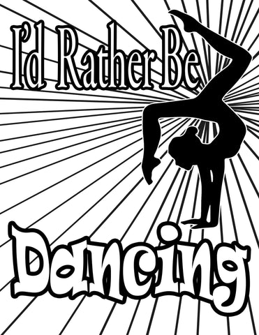 Printable Dance Coloring Pages