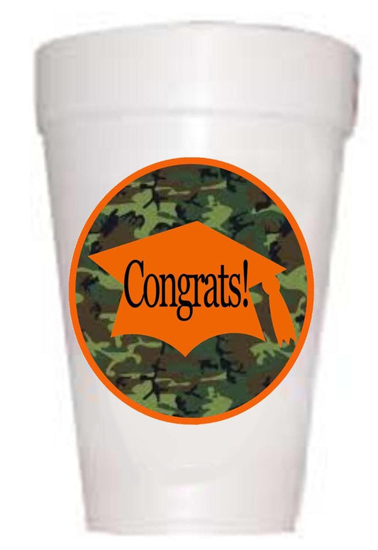 Hats Off to Graduates Styrofoam Graduation Party Cups – Preppy Mama