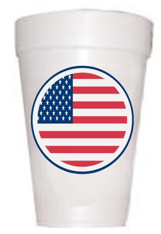 We The People 4th of July Party Cups-Pre-Printed Styrofoam Cups