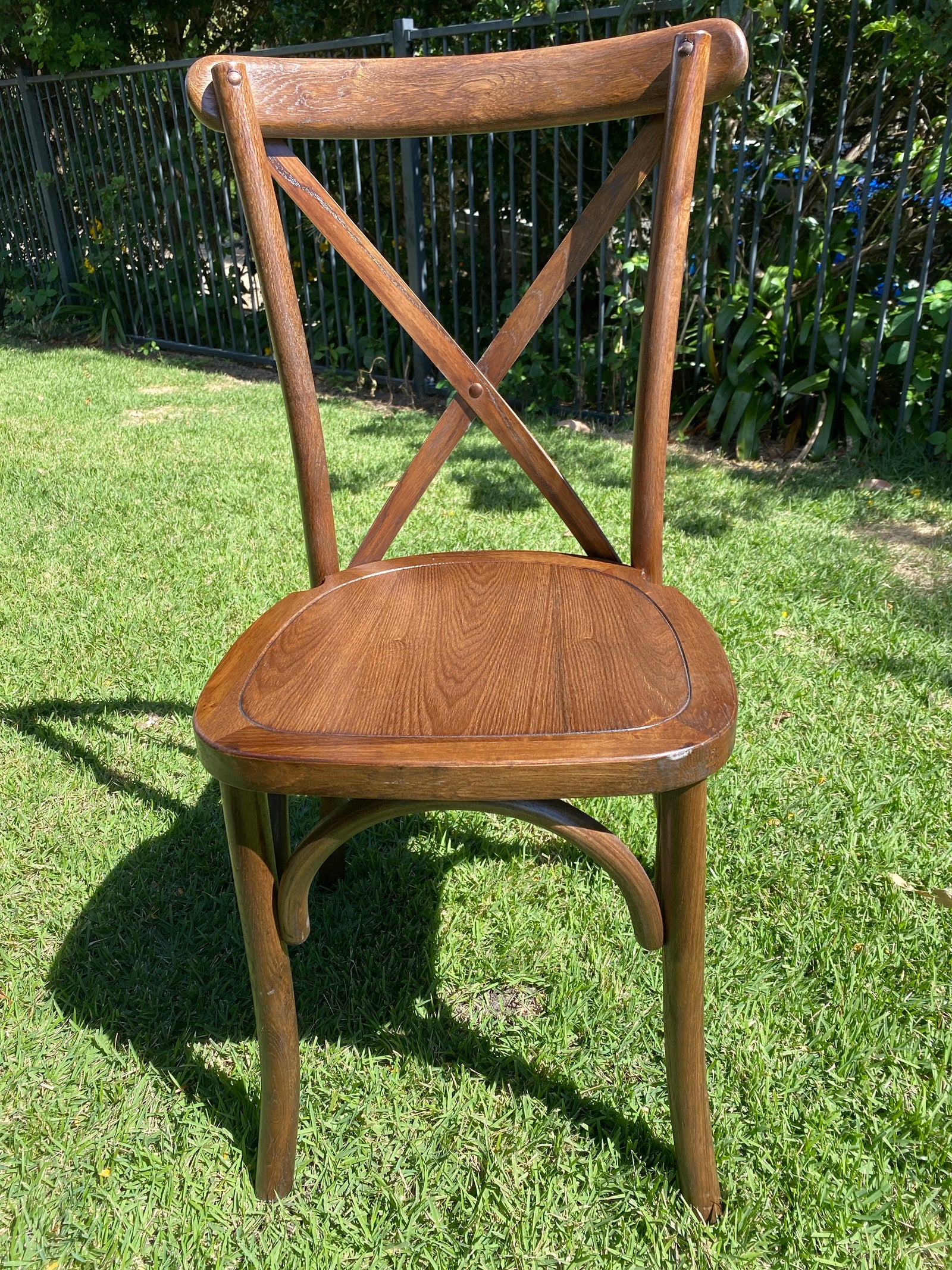 Bentwood Cross back Chair | Dark Timber