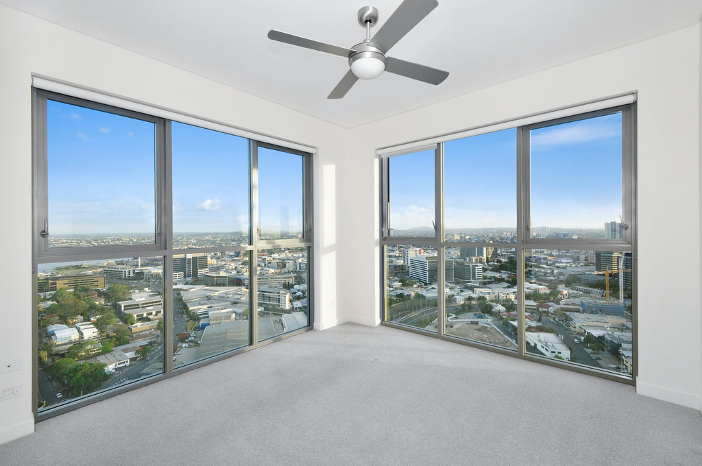 A ceiling fan to illustrate how Merino wool clothing can be worn in Summer 