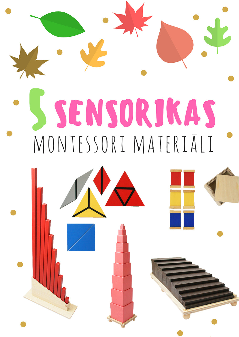 Mācētprieks Montessori sajūtu materiāli