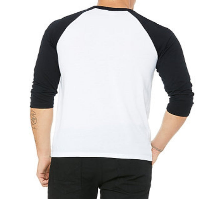 baseball t shirt black and white