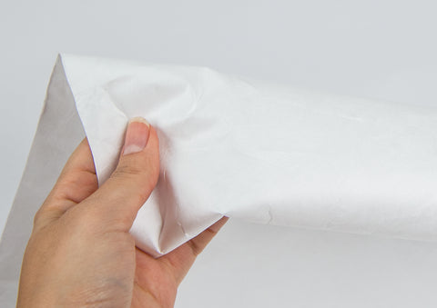 Sheet of white Tyvek paper