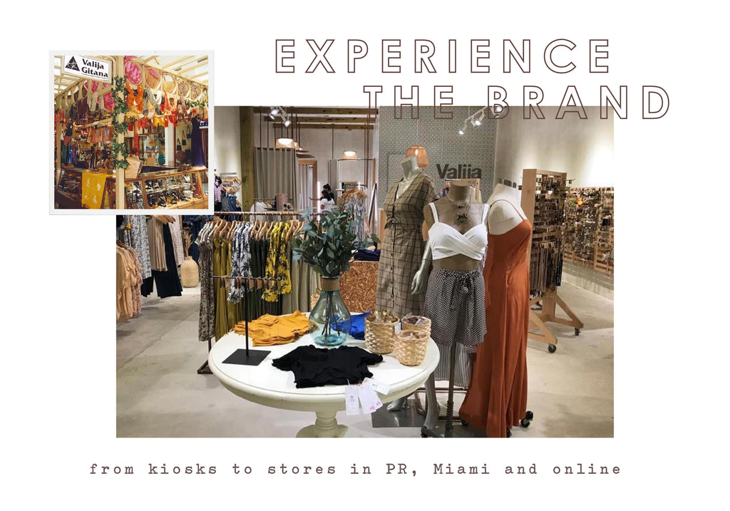 Experience the brand, from kiosks to stores in PR, Miami and Online