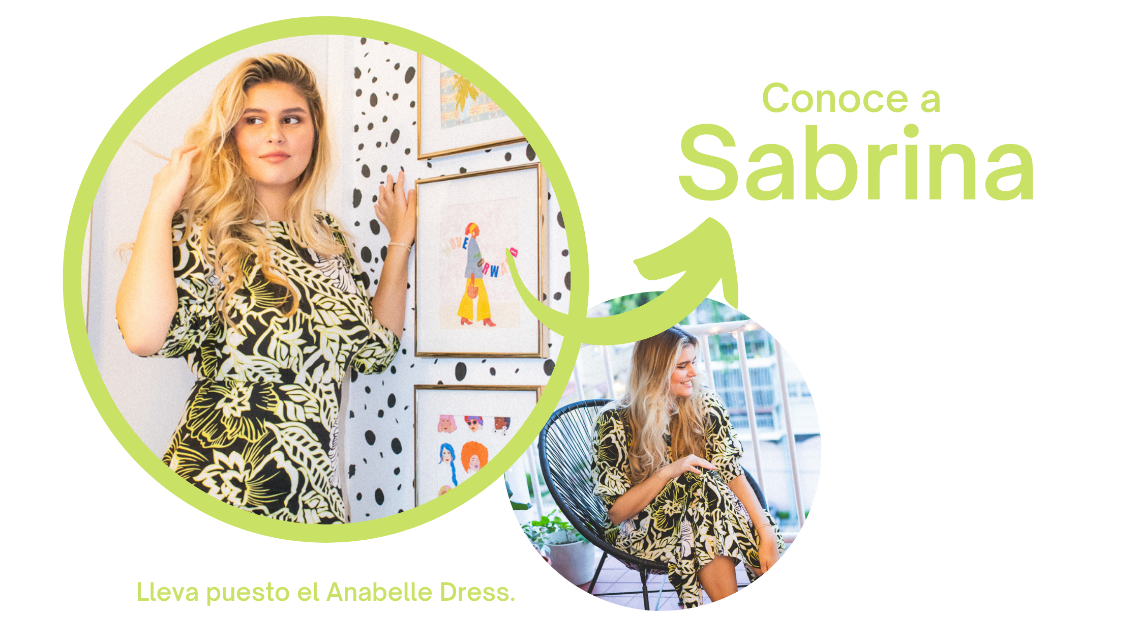 Foto de Sabrina. "Conoce a Sabrina, lleva puesto el Anabelle Dress"