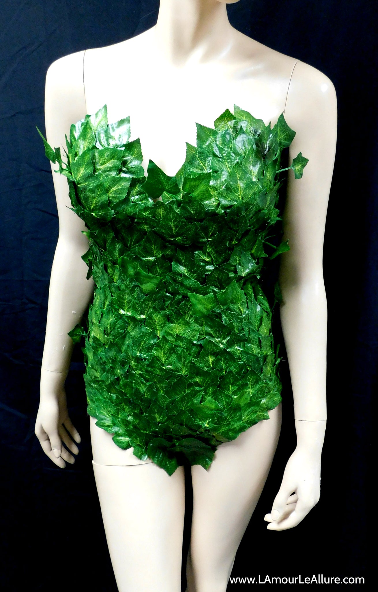 Full Mother Nature Poison Ivy Monokini Body Suit Costume Rave Bra Cosp ...