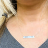 Thin Blue Line Necklace with 2 Badge Numbers