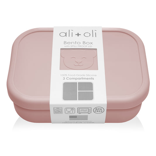 Austin Baby Collection Silicone Bento Box Solid Ripe Peach