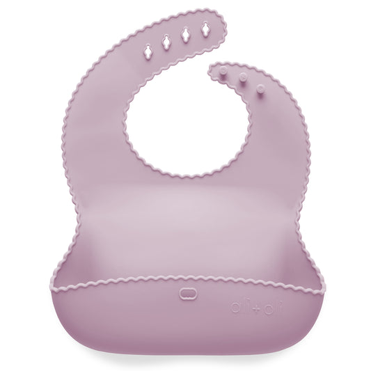 Silicone Baby Bib (Pink Flowers)