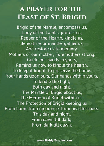 A prayer for the Feast of St. Brigid