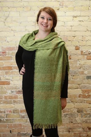 Long Lambswool Blend Scarf! Made in Ireland! 