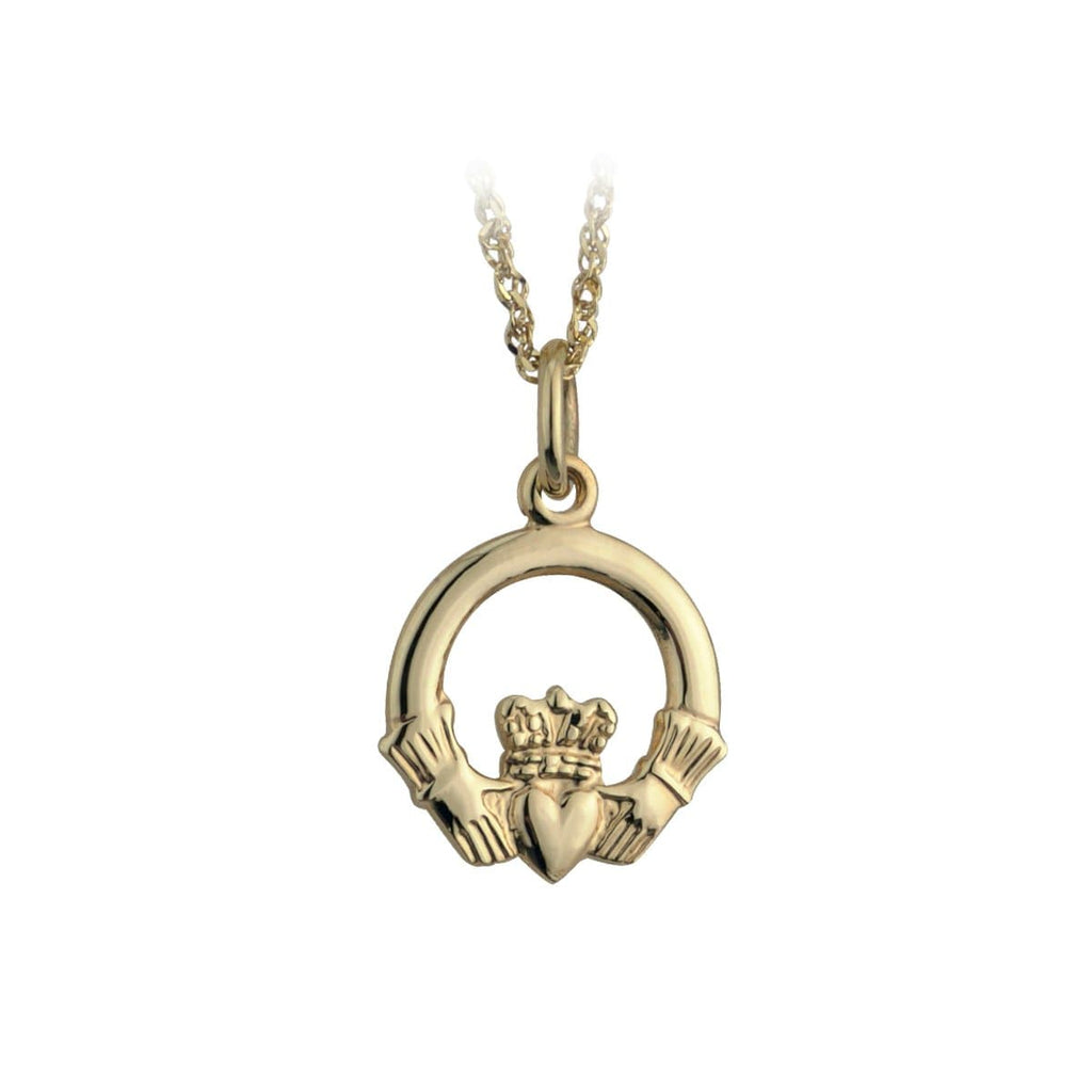 Claddagh Necklace 10K Gold 18