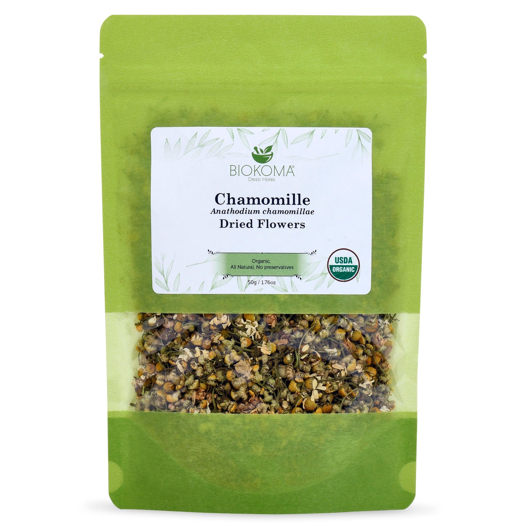 Biokoma Chamomile (Anthodium chamomillae) Organic Dried Flowers 50g 1.76oz