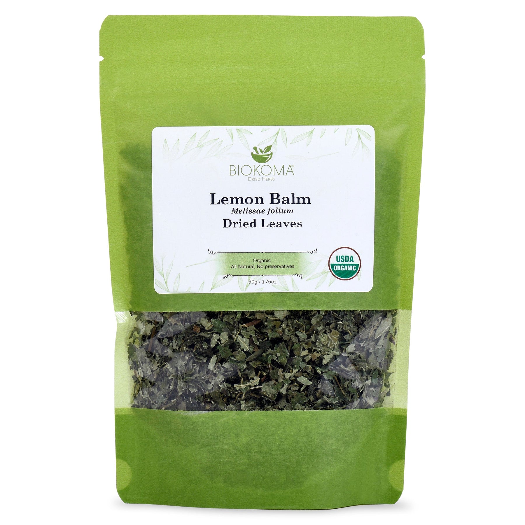 Biokoma Lemon Balm (Melissae folium) Organic Dried Leaves 50g 1.76oz