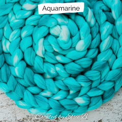 Aquamarine colorway on Superwash Merino/ Nylon