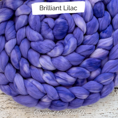 Brilliant Lilac on Merino 