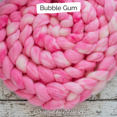 Bubble Gum on Falkland wool 