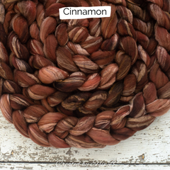 Cinnamon on Merino/ Rose/ Gold Sparkle 