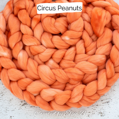 Circus Peanuts on Falkland wool 