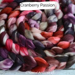 Cranberry Passion (shown here on Superwash Merino) 