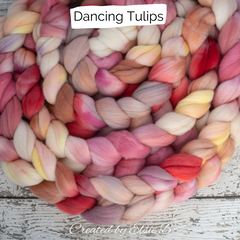 Dancing Tulips (shown here on Organic Merino) 