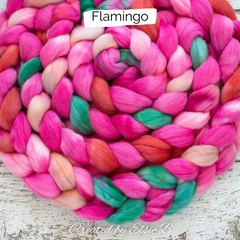 Flamingo spinning fiber 