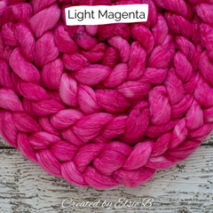 Light Magenta on Merino/Tencel 