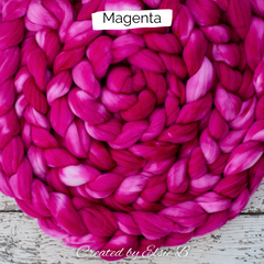 Magenta on Superwash Merino/Nylon
