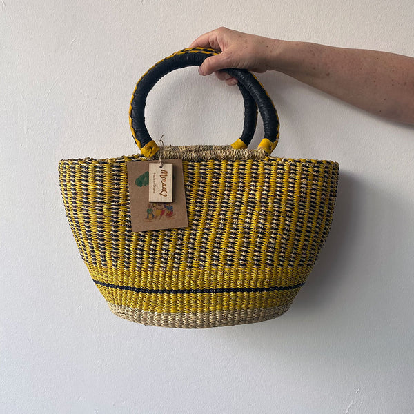 Mmaa Rita Basket | Handmade Straw Basket UK