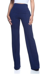 navy blue high waisted pants