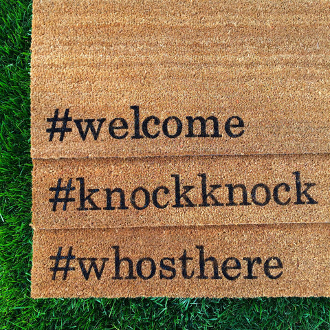 Knockknock Doormat Newlywed Doormat Funny Doormat Custom Mat