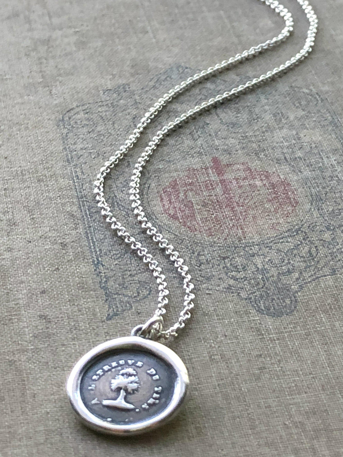 Steadfast Tree Wax Seal Necklace