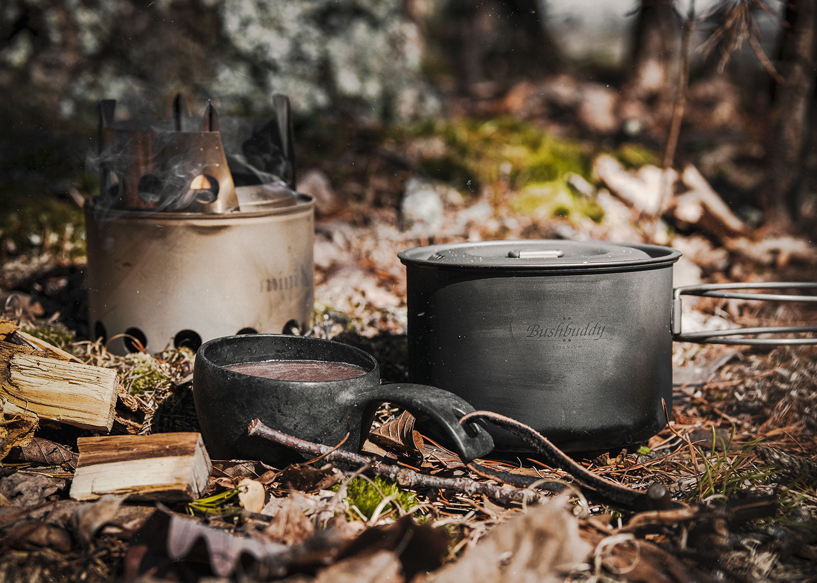 Bushbuddy Mini Camp Stove & Mini Pot Set アウトドア オンライン