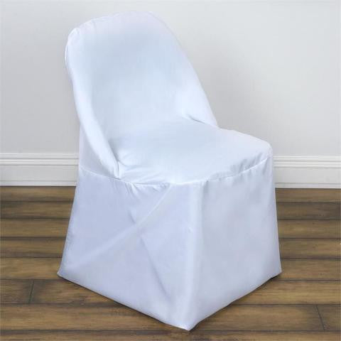WELMATCH White Spandex Folding Chair Covers - 100 India