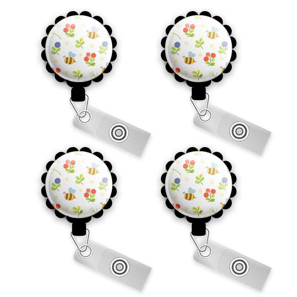 Bee Kind Retractable ID Badge Reel • Be Kind Pun Retractable ID