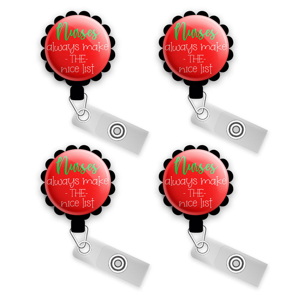 Joyful Christmas Holiday Swappable Retractable ID Badge Reel • Custom Badge Holder • Swapfinity