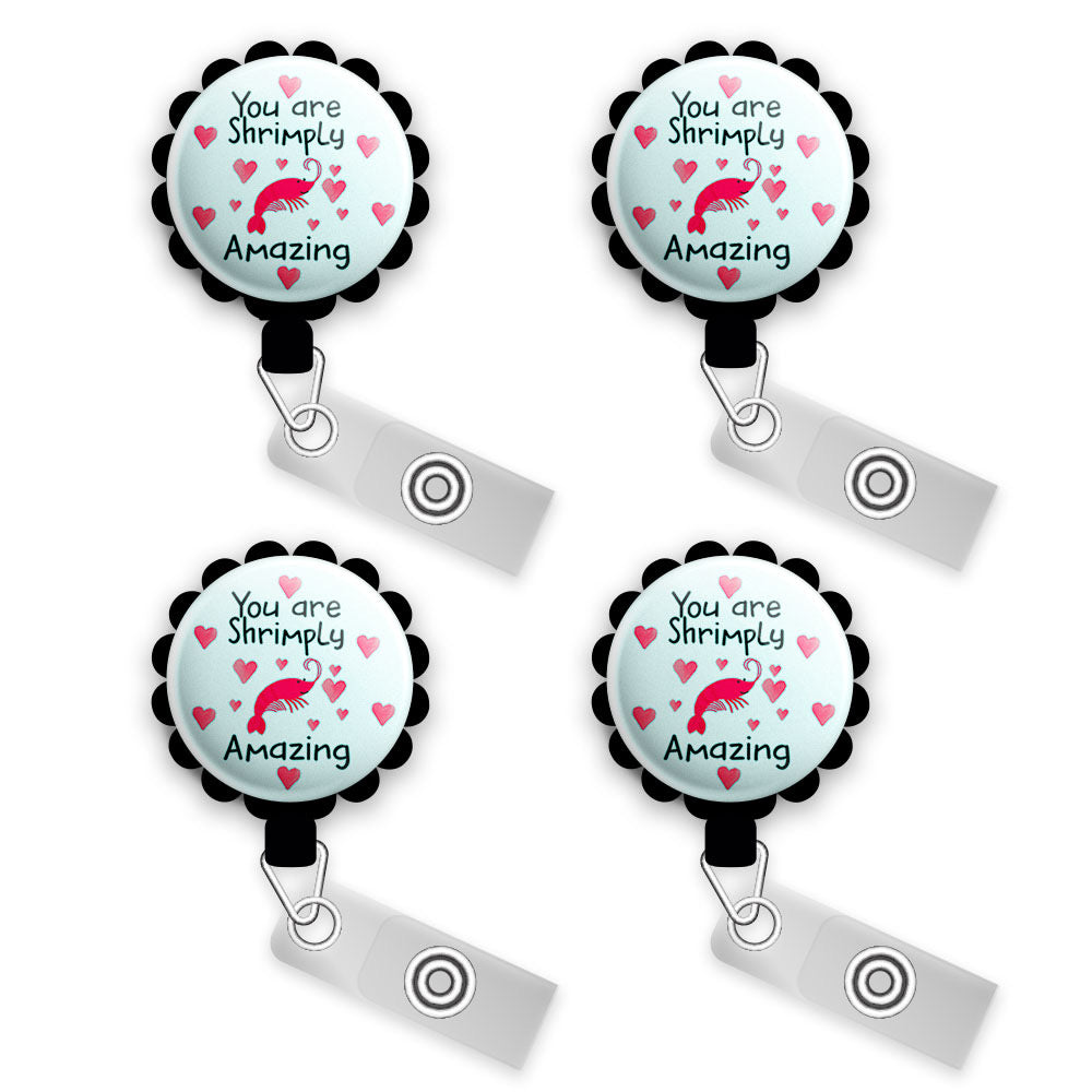 1p Valentine Themed Retractable Badge Reel,Name Badge Holder With ID Clip  For Nurse Doctor Student Volunteer Employee,Valentine's Day Gift