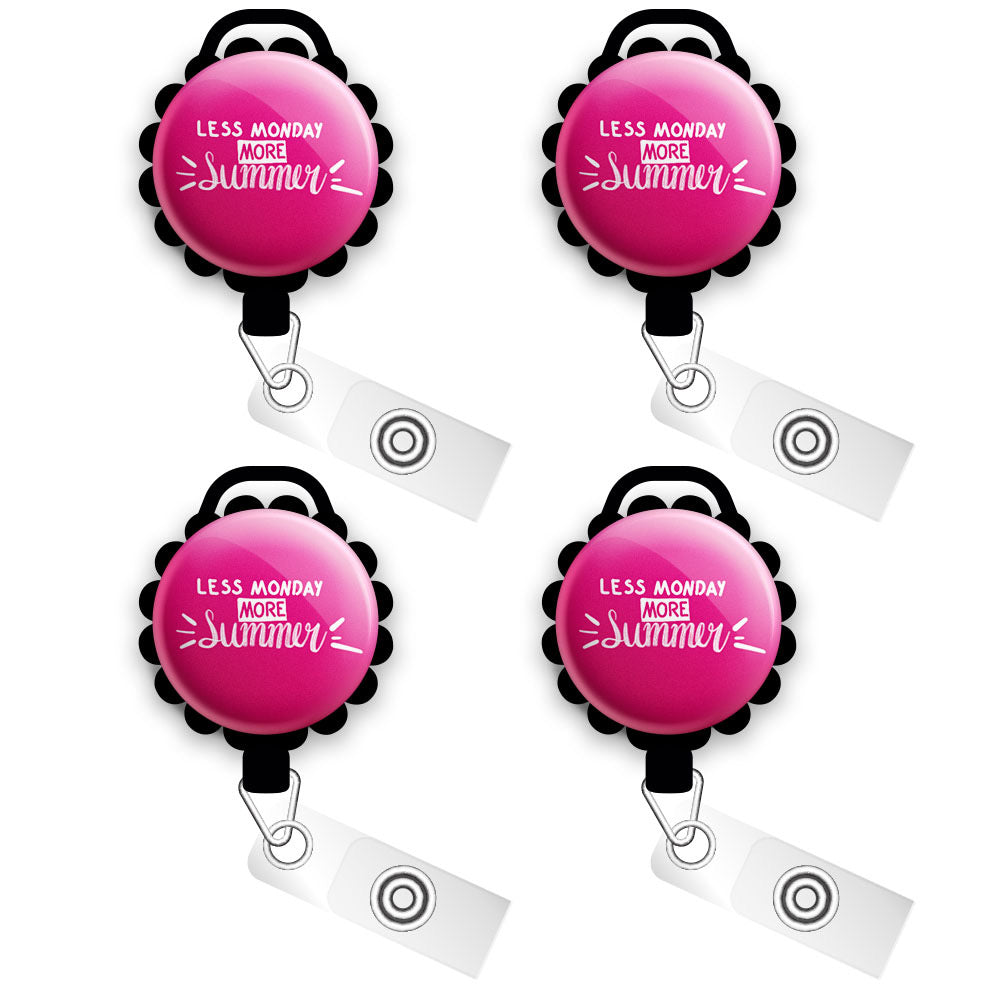 Salt in the Air • Cute Summer Retractable ID Badge Reel • Summer