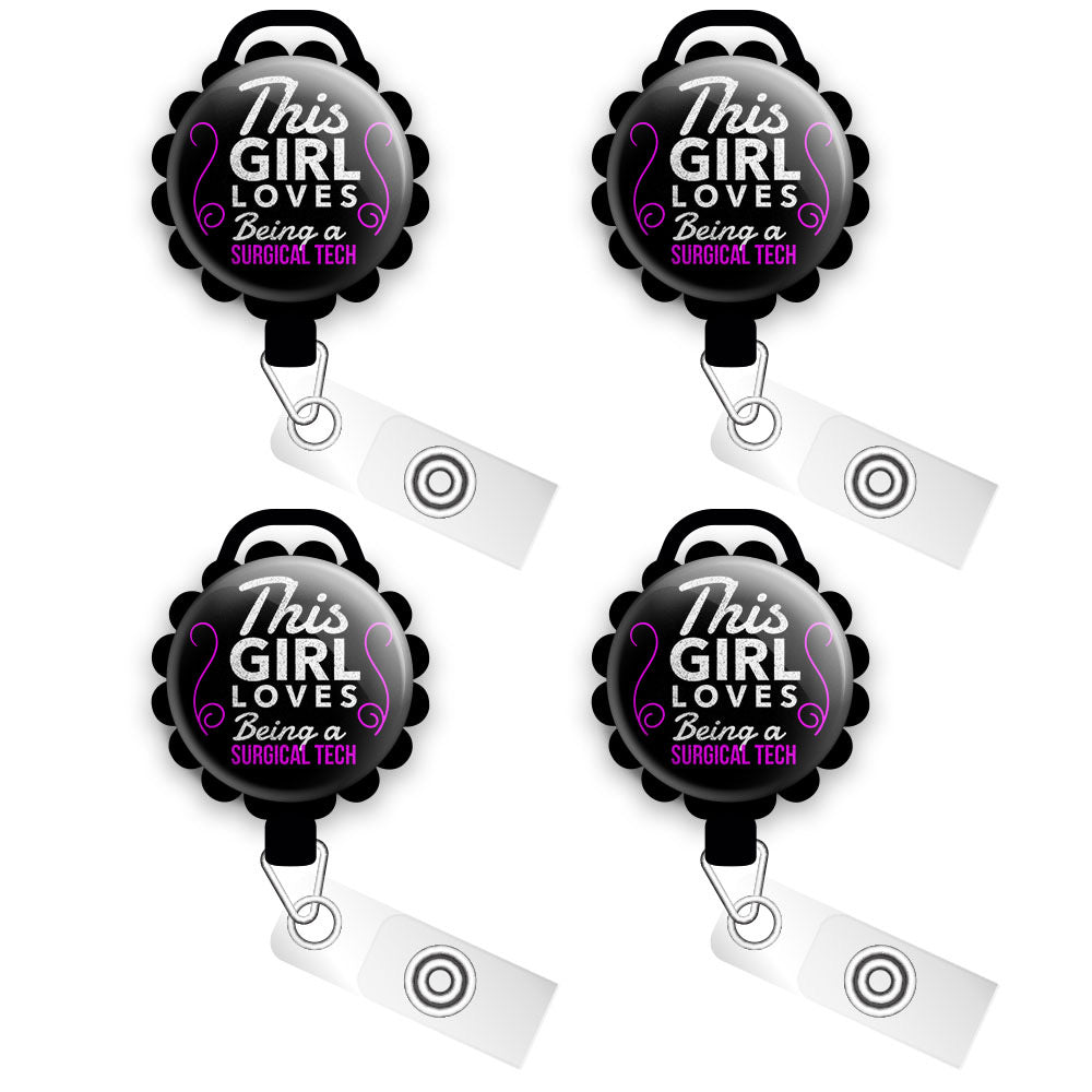 Surgical Tech ID Holder, Medical Badge Reels, Custom ID Pulls