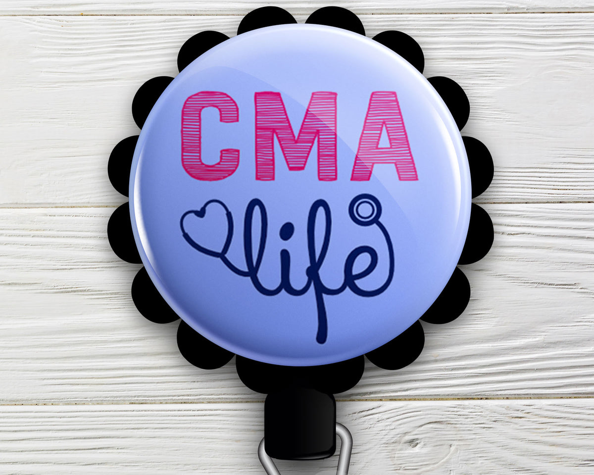 CNA Life Retractable ID Badge Reel • Gifts for CNA • Gift for