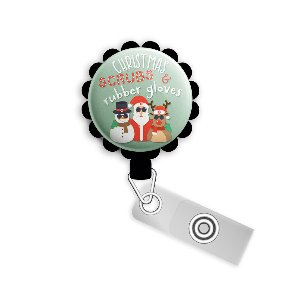 Joyful Christmas Holiday Swappable Retractable ID Badge Reel • Custom -  Topperswap
