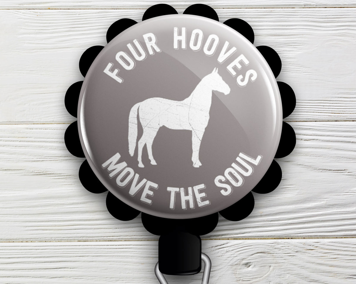 Keep Calm and Love Horses Retractable ID Badge Reel • Horse ID