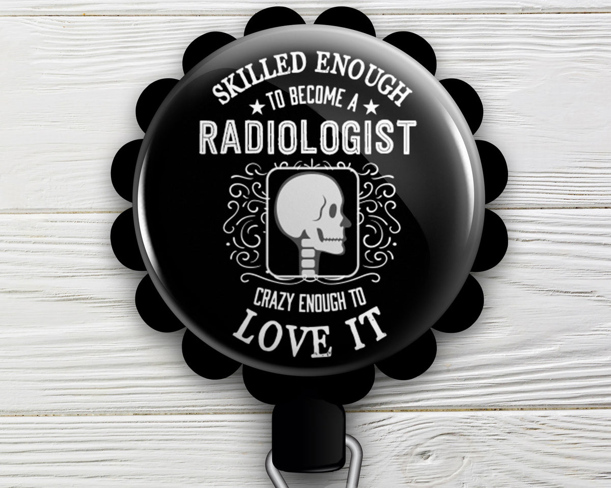 Radiology Tech Badge Reel, Funny X-ray Tech Retractable Badge