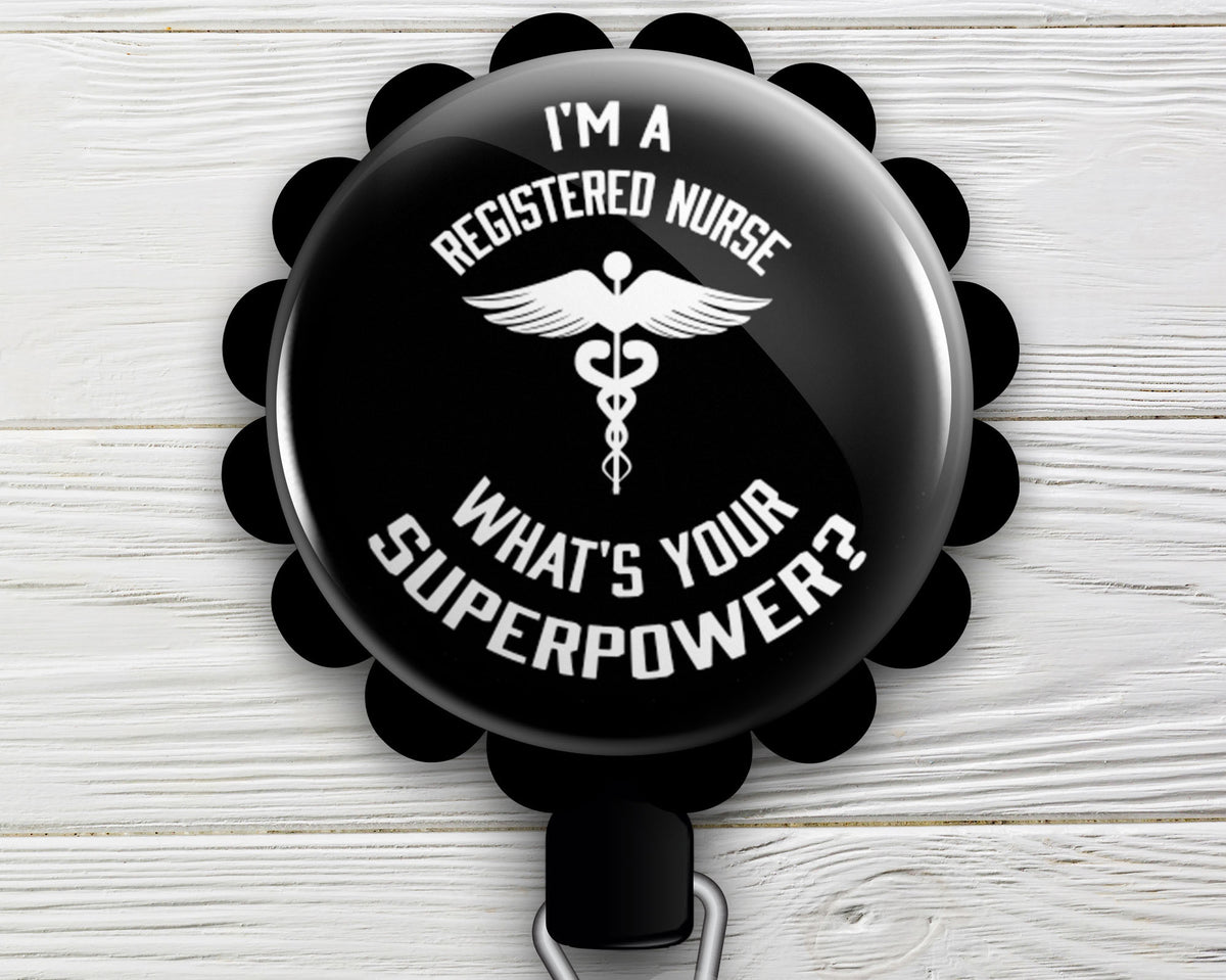 Licensed Practical Nurse Superpower Retractable ID Badge Reel