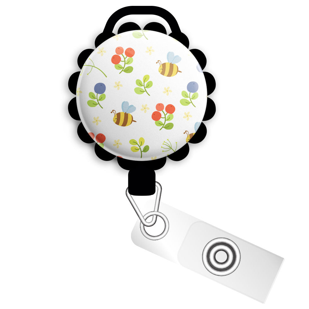 Bee Kind Retractable ID Badge Reel • Be Kind Pun Retractable ID